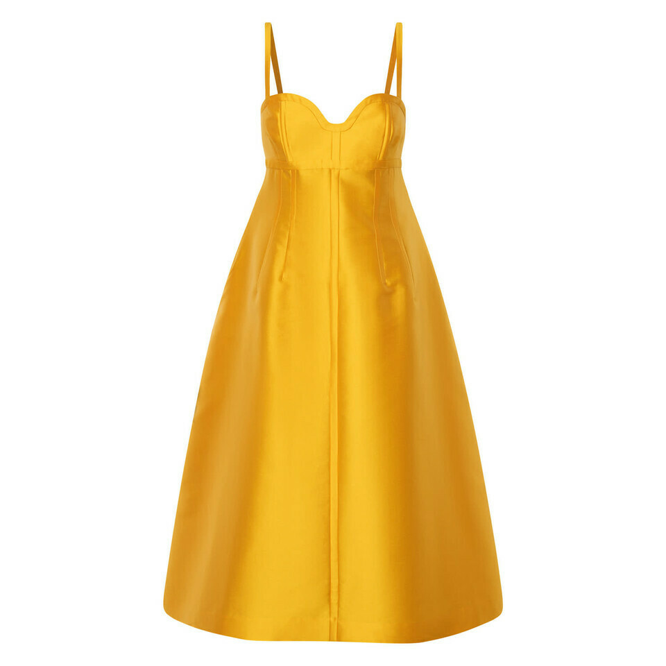 Sculpture Bodice Dress Marigold