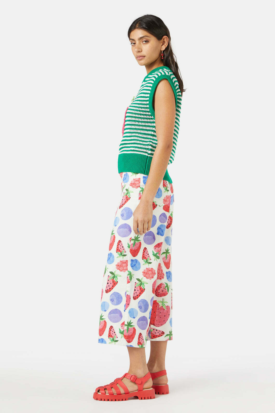 Strawberry Patch Knit Vest