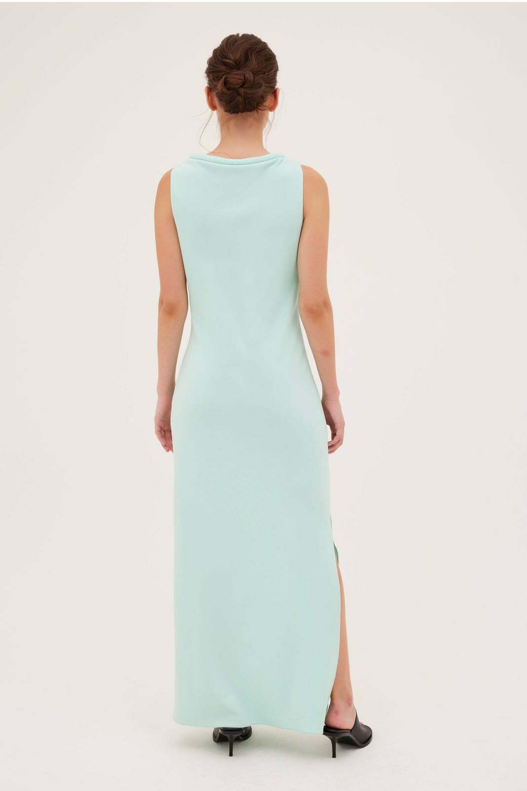 MINT CREPE LAZARE DRESS
