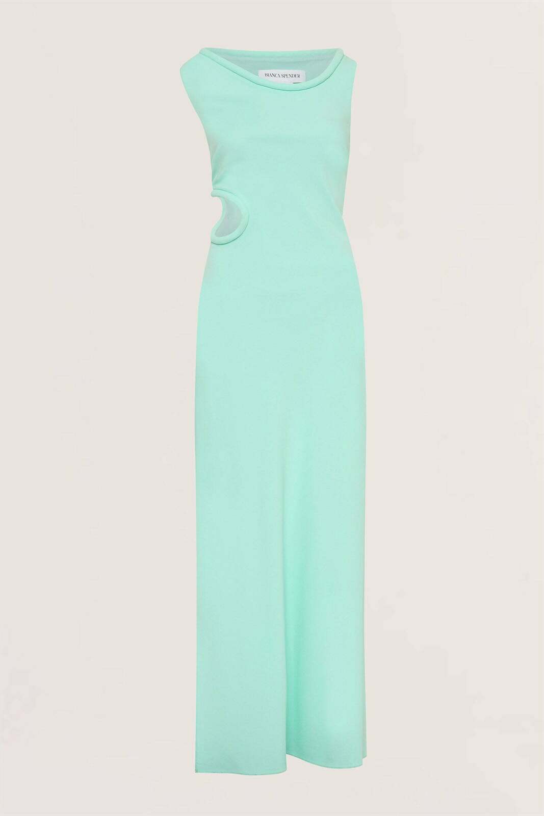 MINT CREPE LAZARE DRESS
