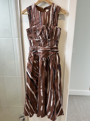 knee length dresses for ladies AJE Women's Gabrielle Plunge Midi Dress