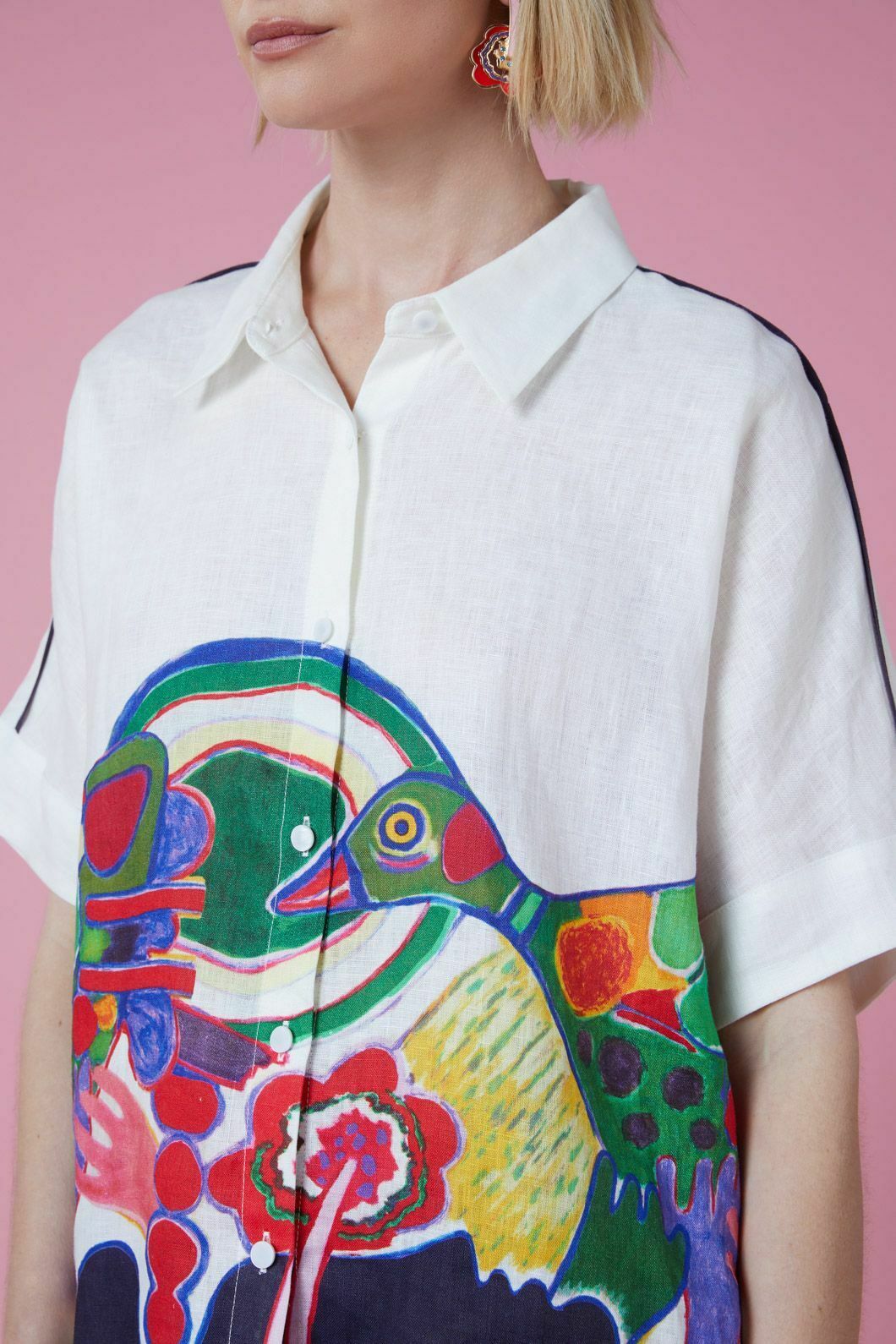Femme Oiseau Placement Shirt