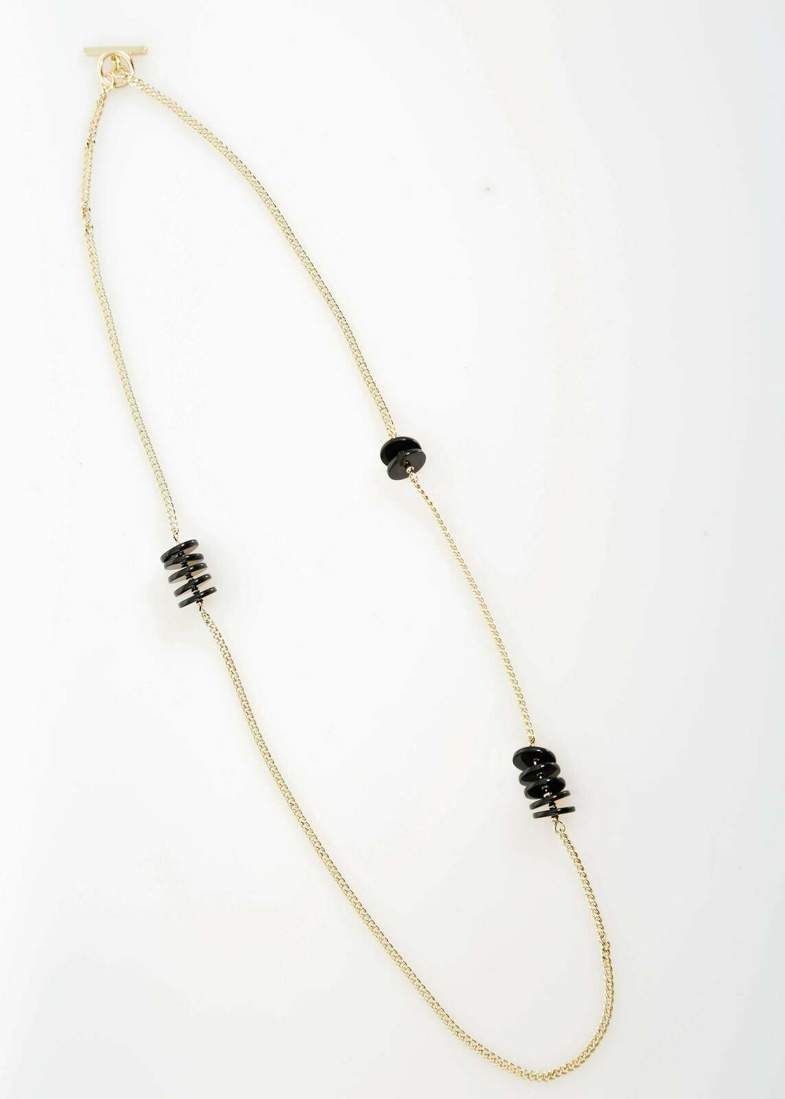 W23 | DAINTY CHAIN NECKLACE / GOLD-BLACK
