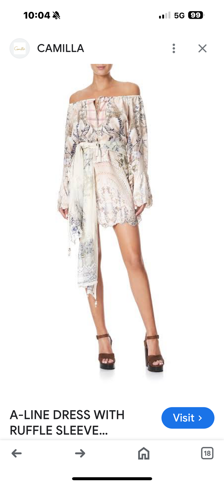 Mini Dress  BNWT size small Silk