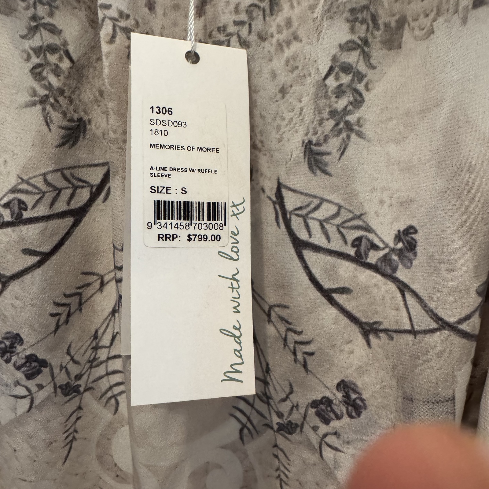 Mini Dress  BNWT size small Silk