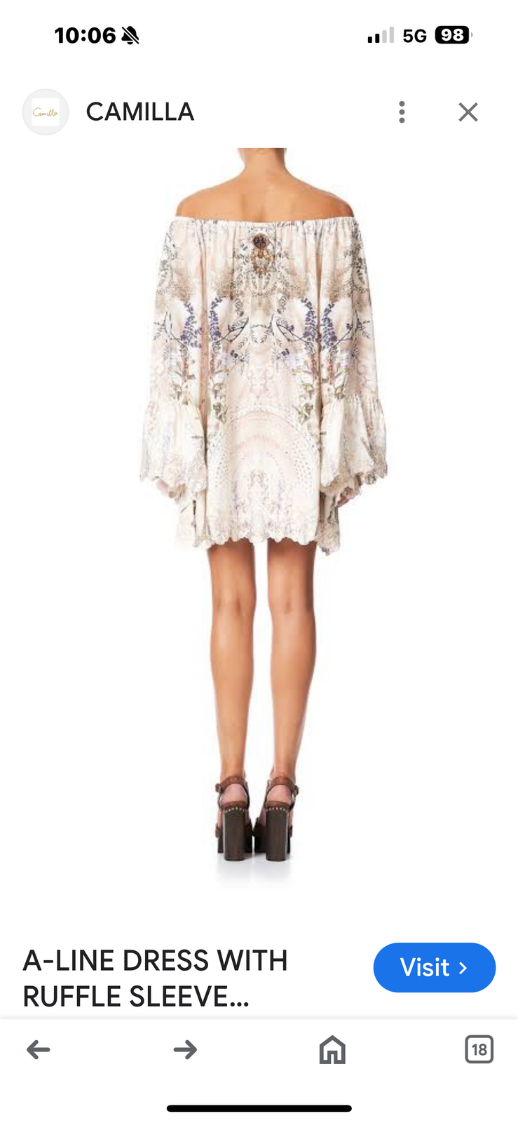 Mini Dress  BNWT size small Silk