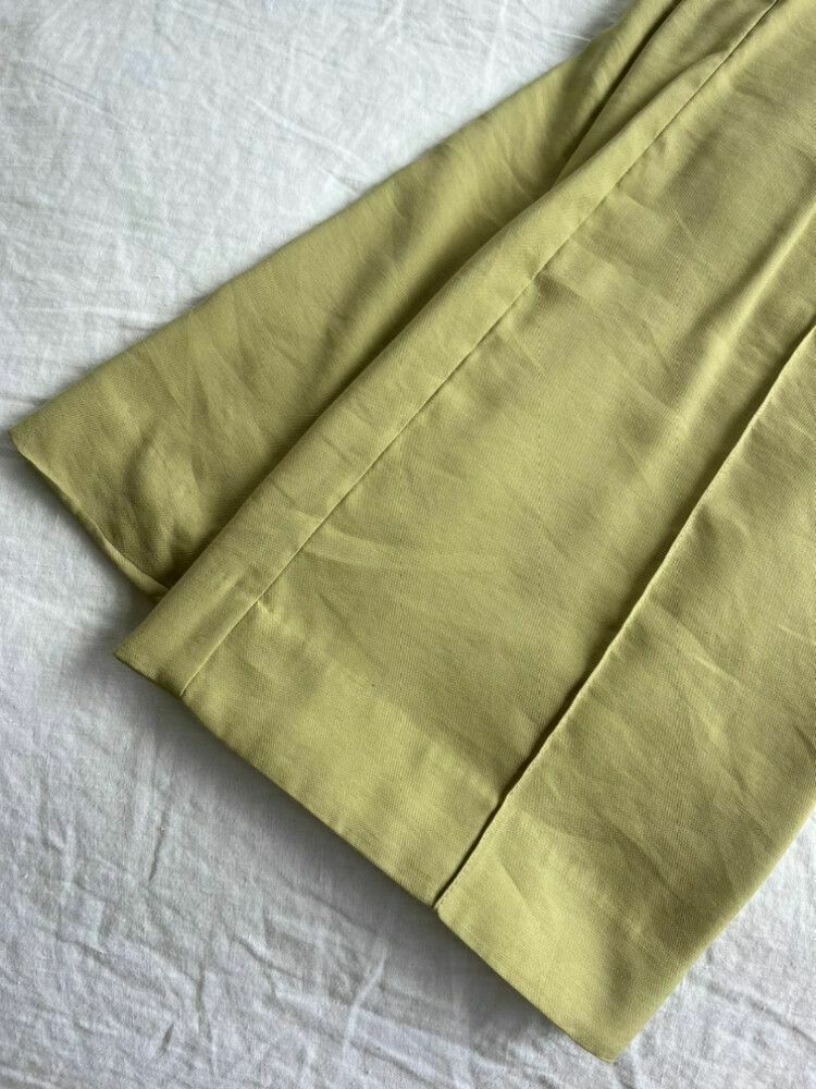 Green Trousers Harvard Pant Green Elasticated Wide Leg