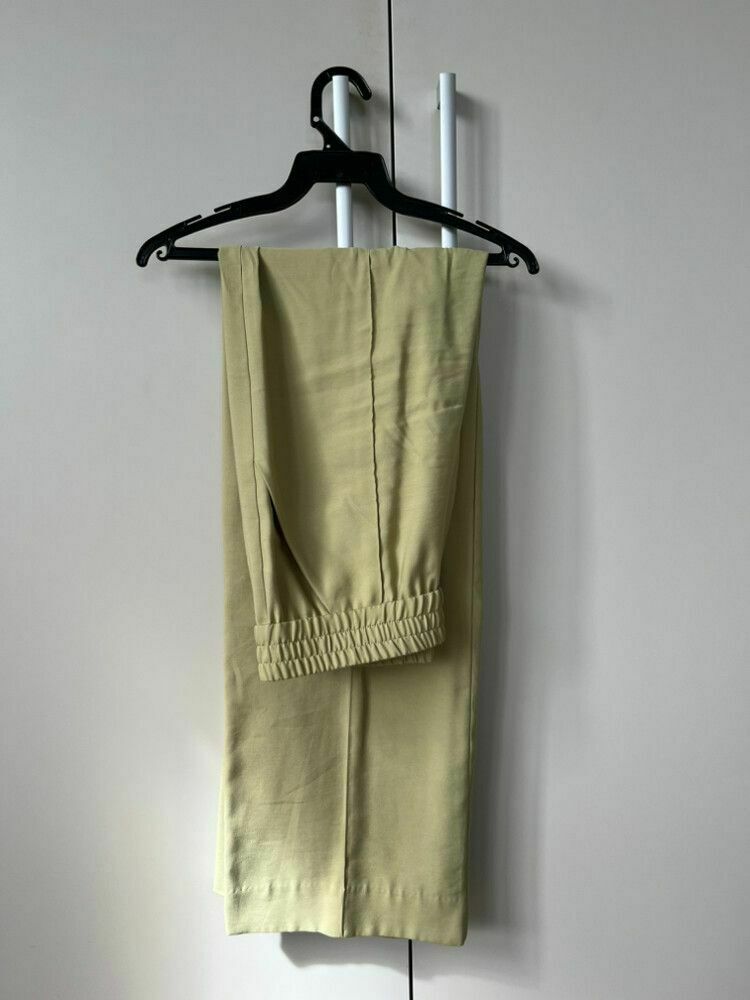 Green Trousers Harvard Pant Green Elasticated Wide Leg