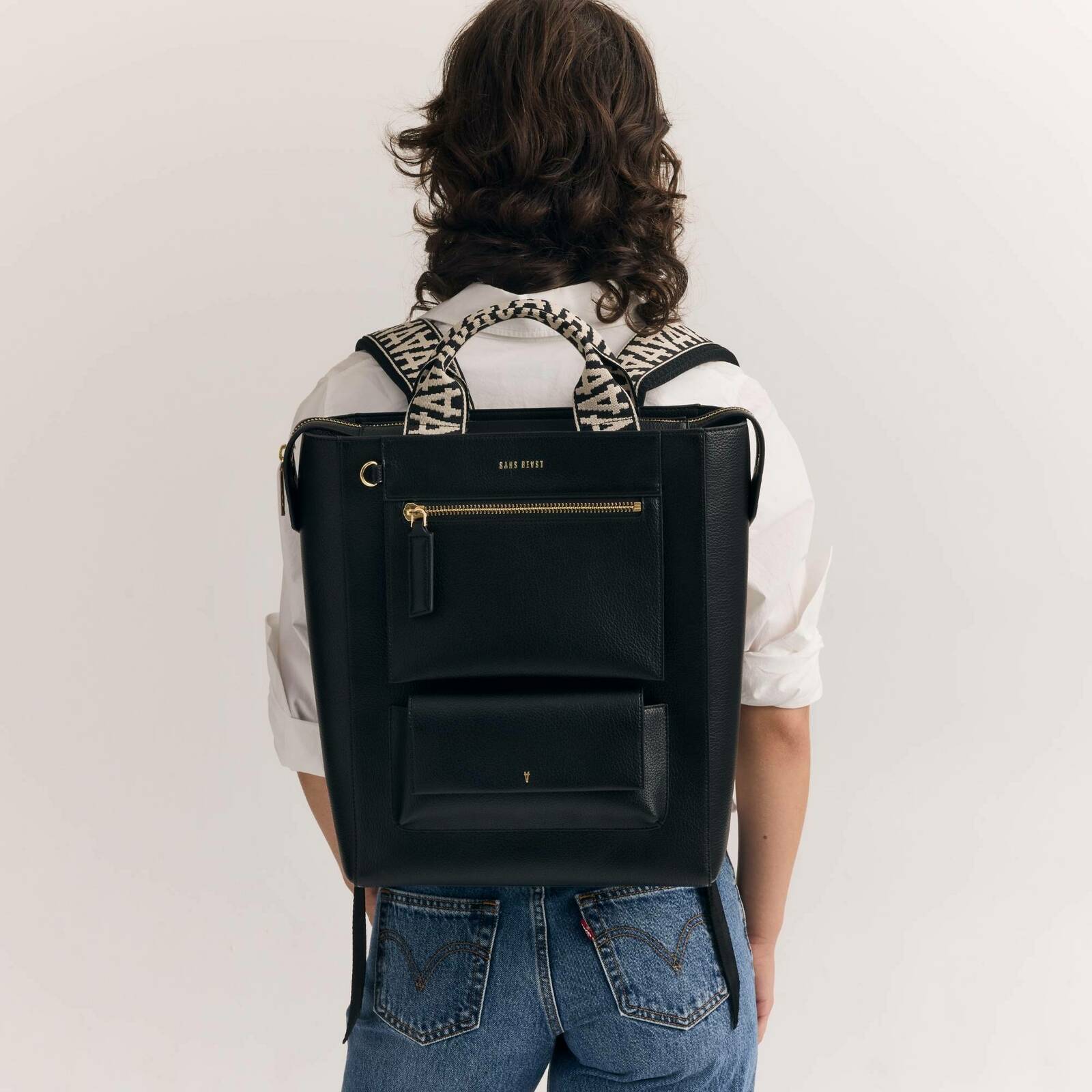 XL Universo Backpack - Noir + Gold
