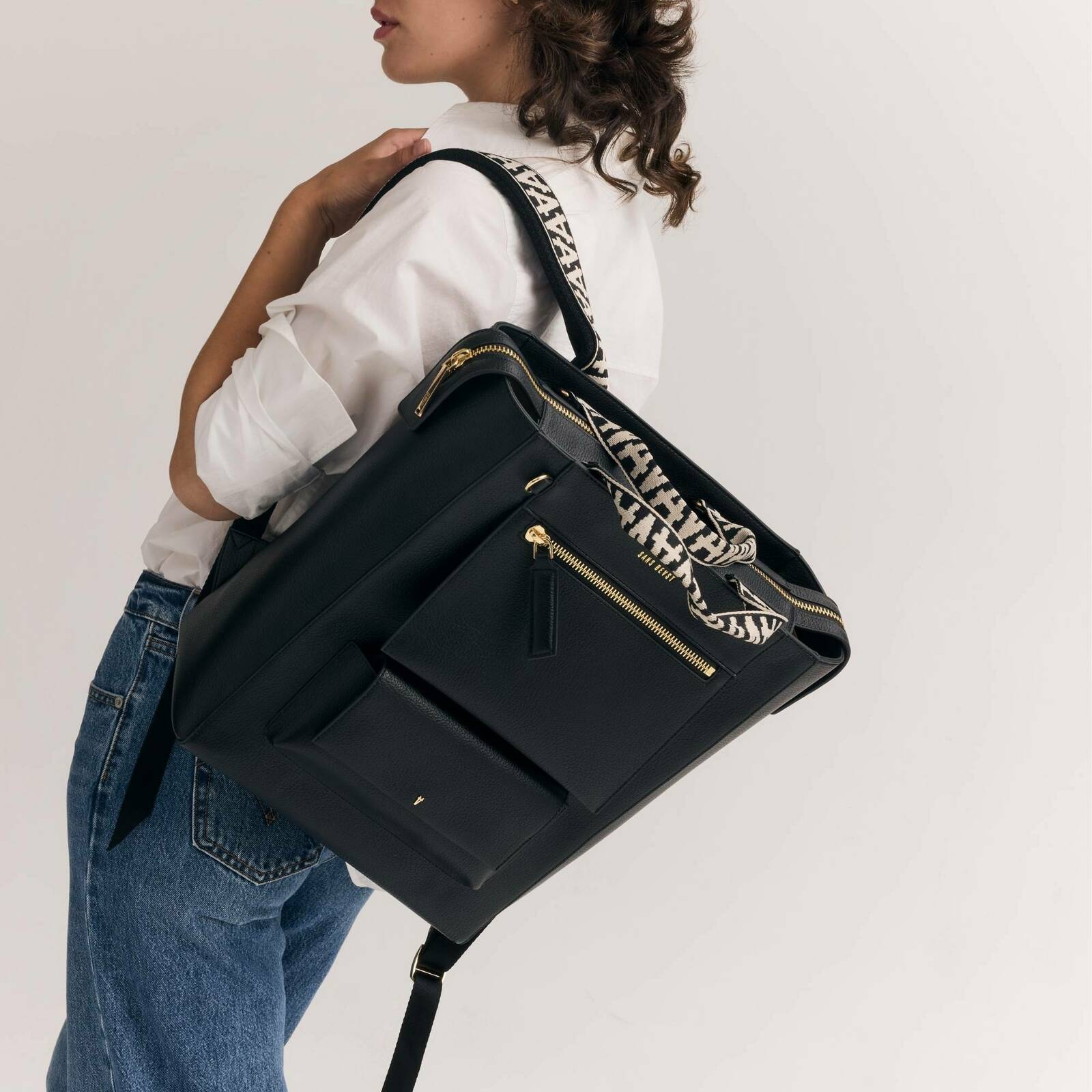XL Universo Backpack - Noir + Gold