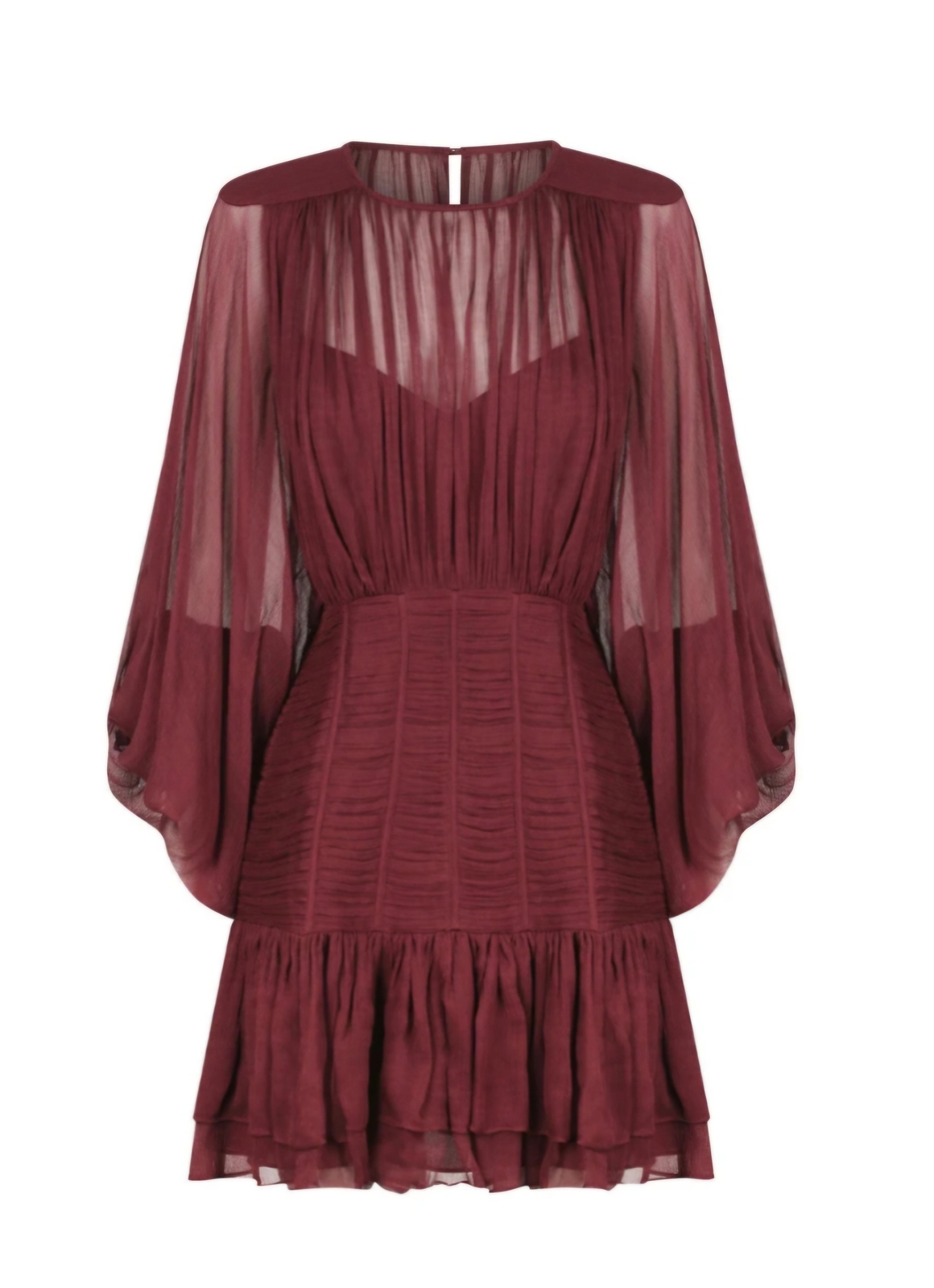 Marquis Ruched Panelled Mini Dress.