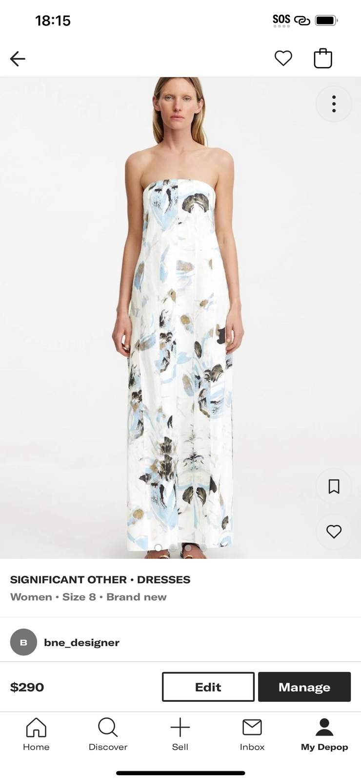 ROSALIE MAXI DRESS SIZE 8