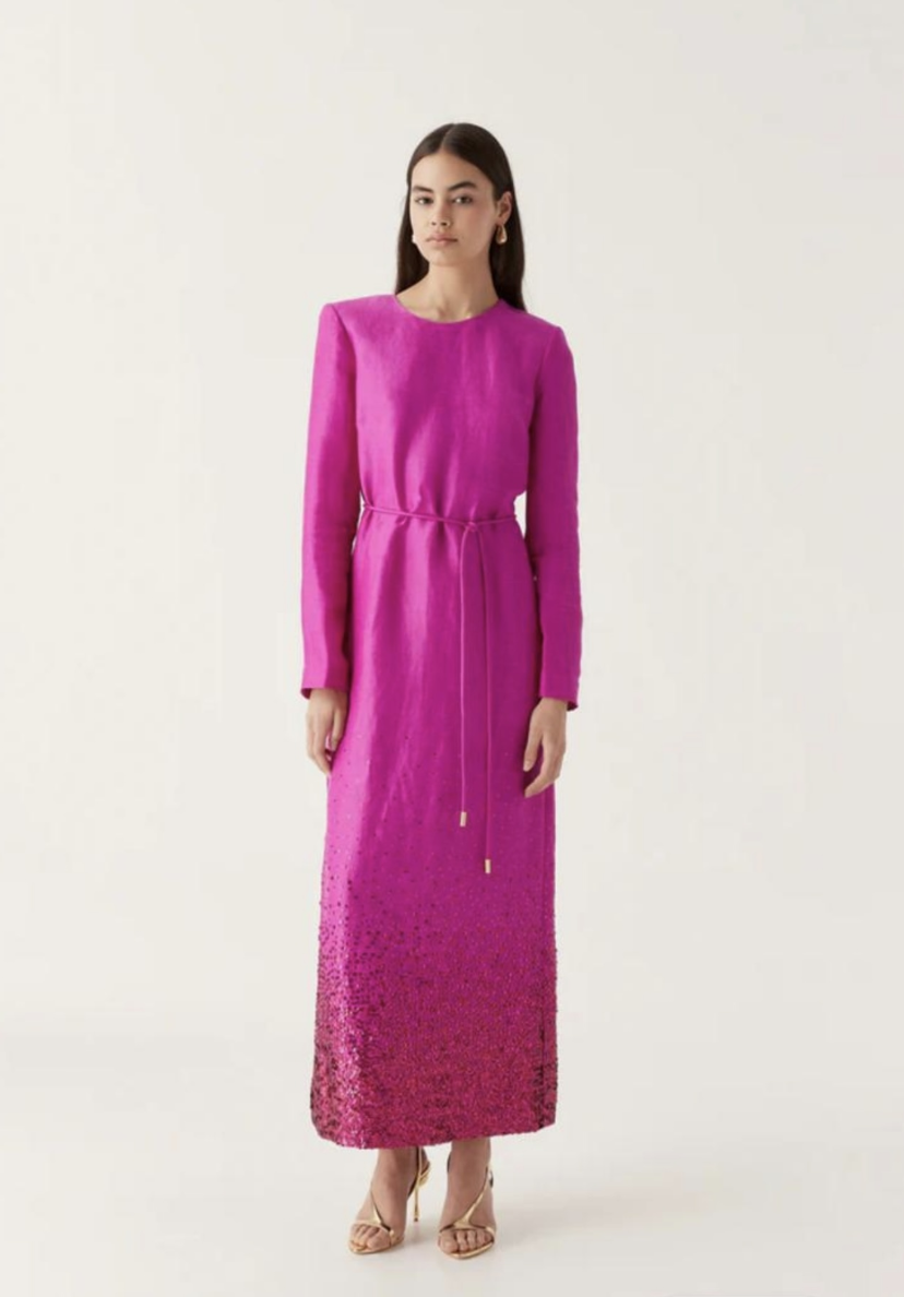 REFLECTION SEQUIN MAXI DRESS