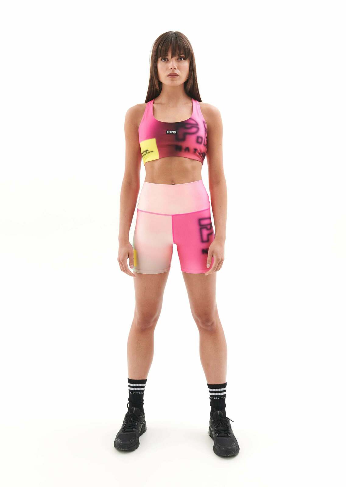 IMMERSION BIKE SHORT IN BLUR PRINT