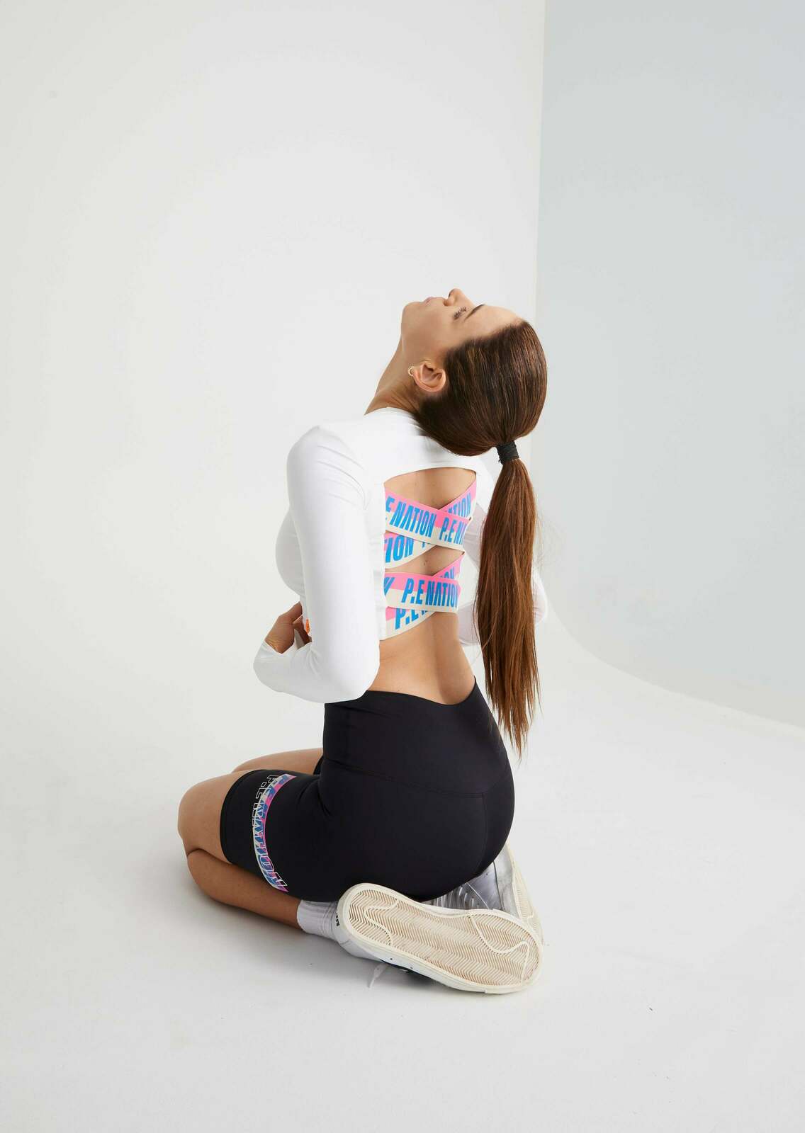 HALF VOLLEY LS TOP IN OPTIC WHITE