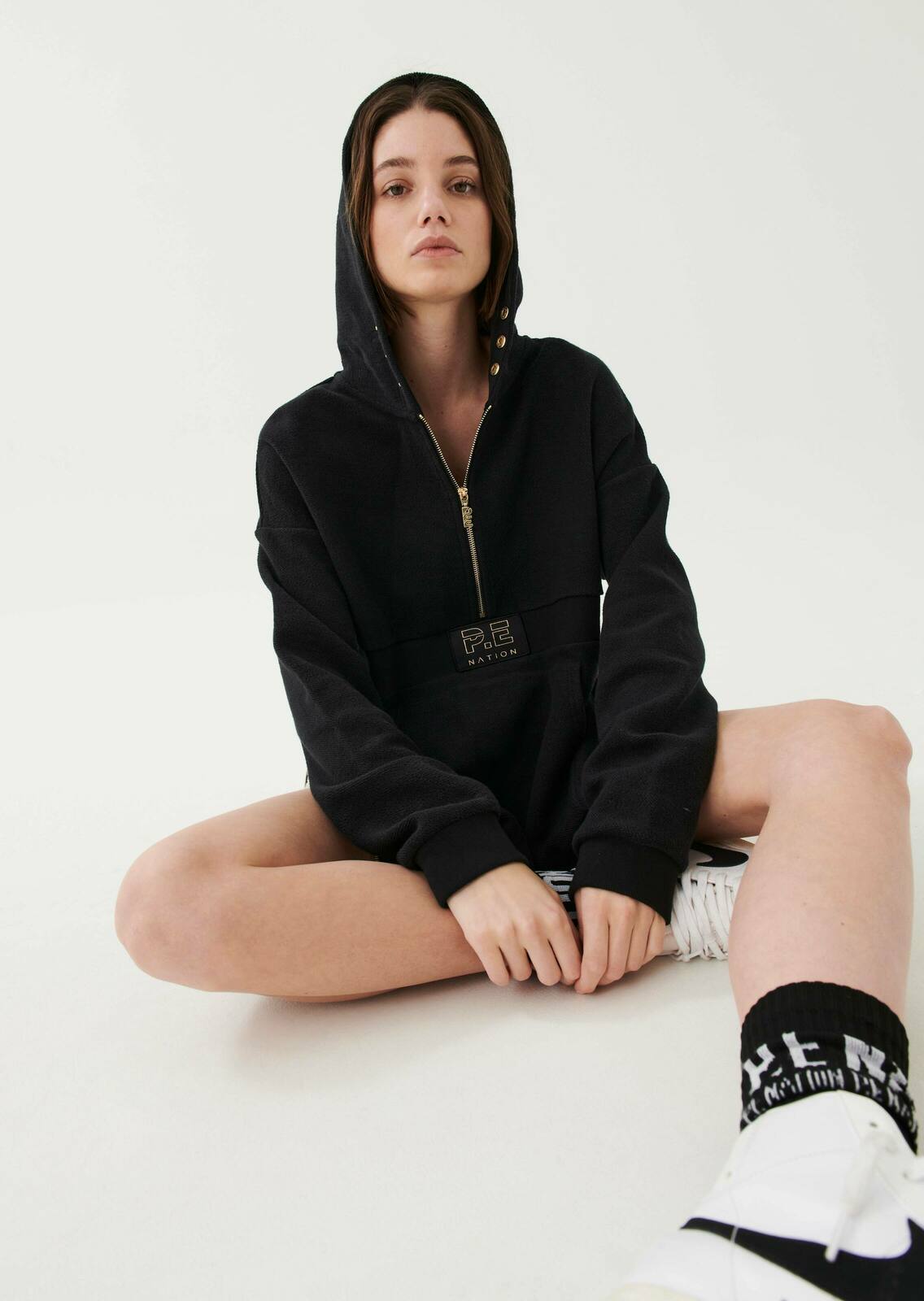 EXTRA TIME HOODIE IN BLACK