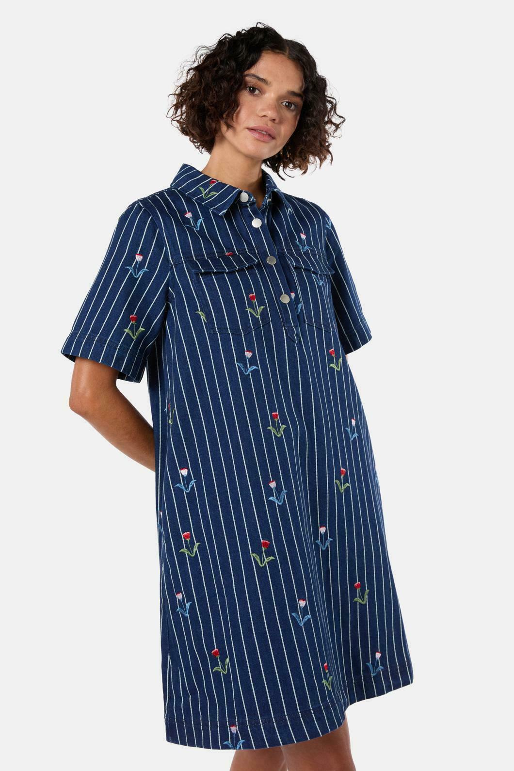 gorman denim dress Gorman Rosette Denim Shirt Dress