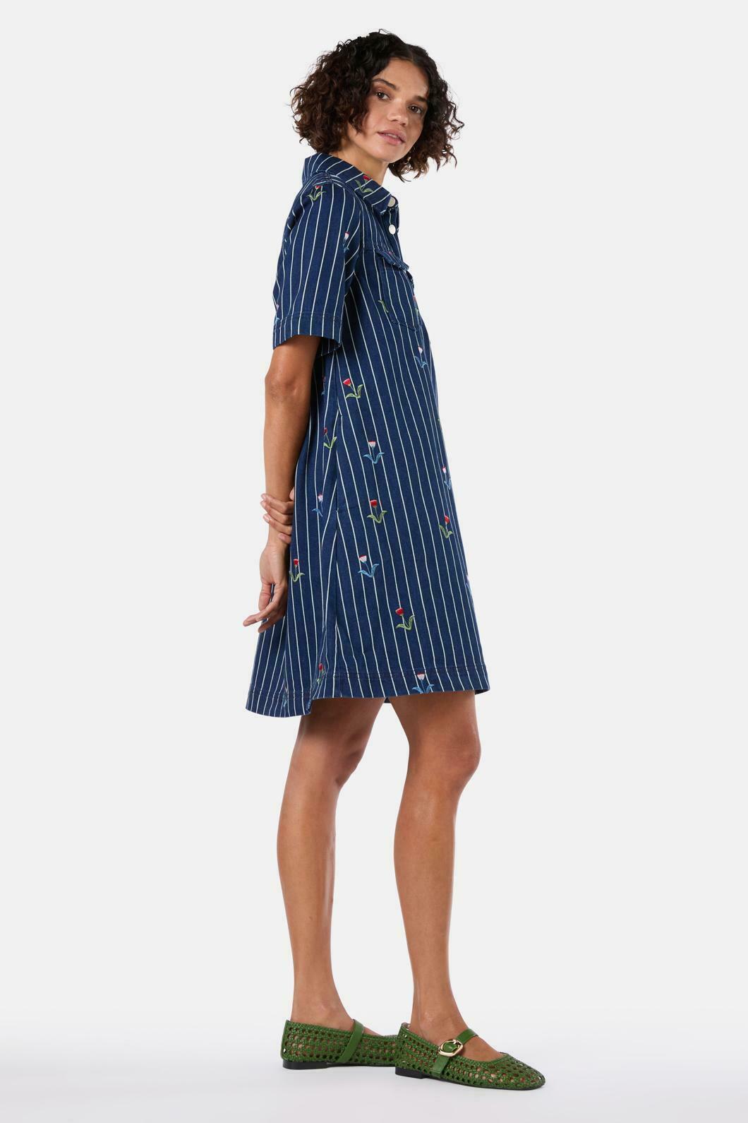 gorman denim dress Gorman Rosette Denim Shirt Dress