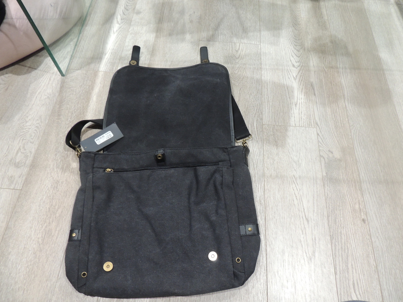 Satchel & Messenger bag charcoal Coloured
