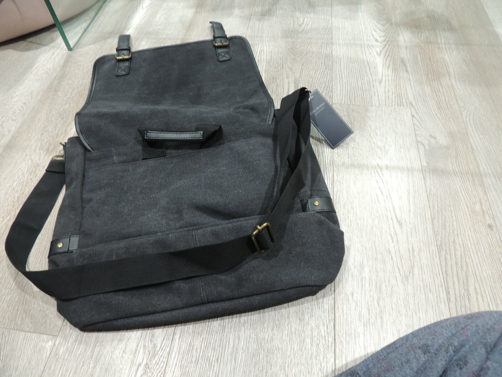 Satchel & Messenger bag charcoal Coloured