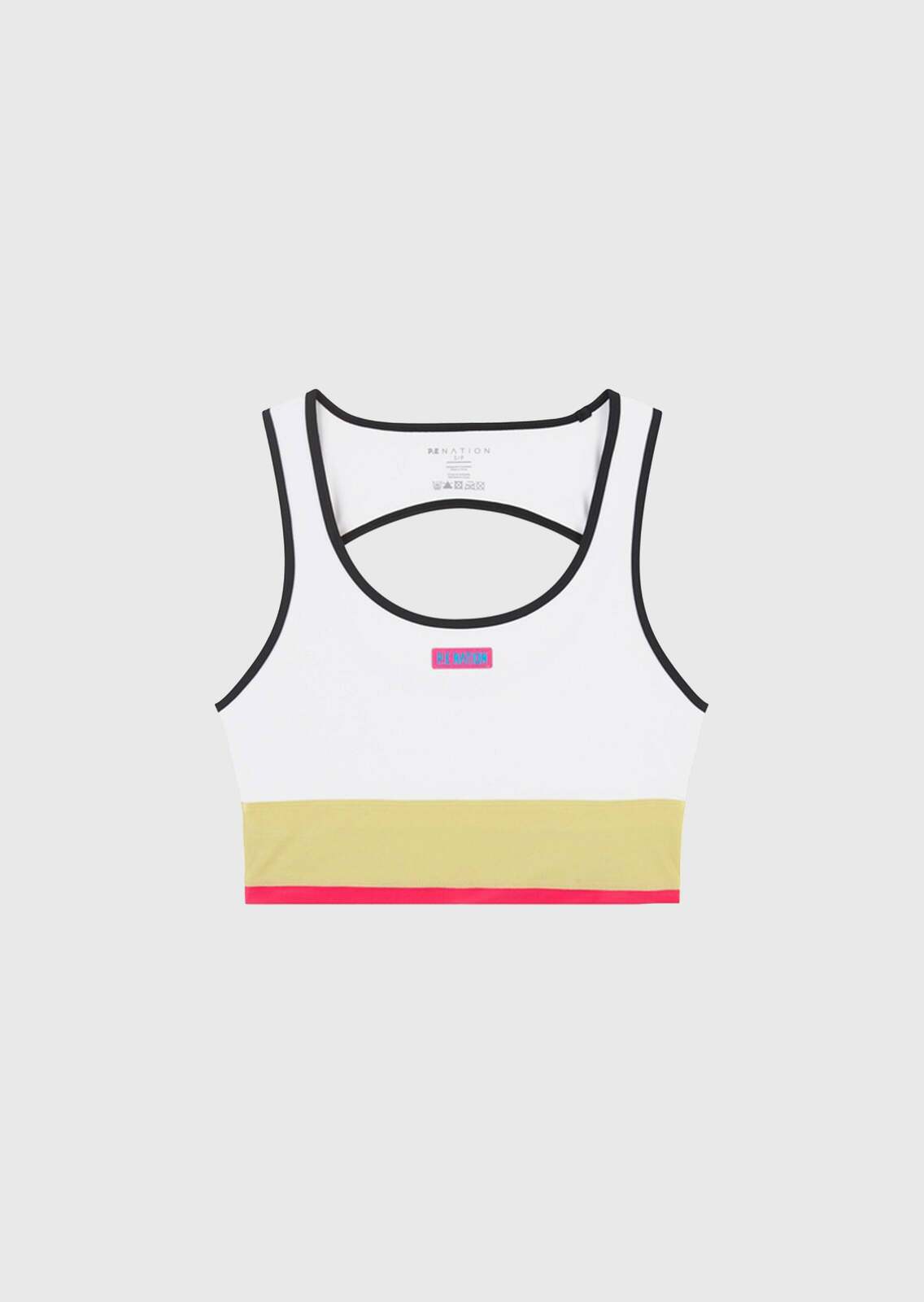 RIVIERA SPORTS BRA IN OPTIC WHITE