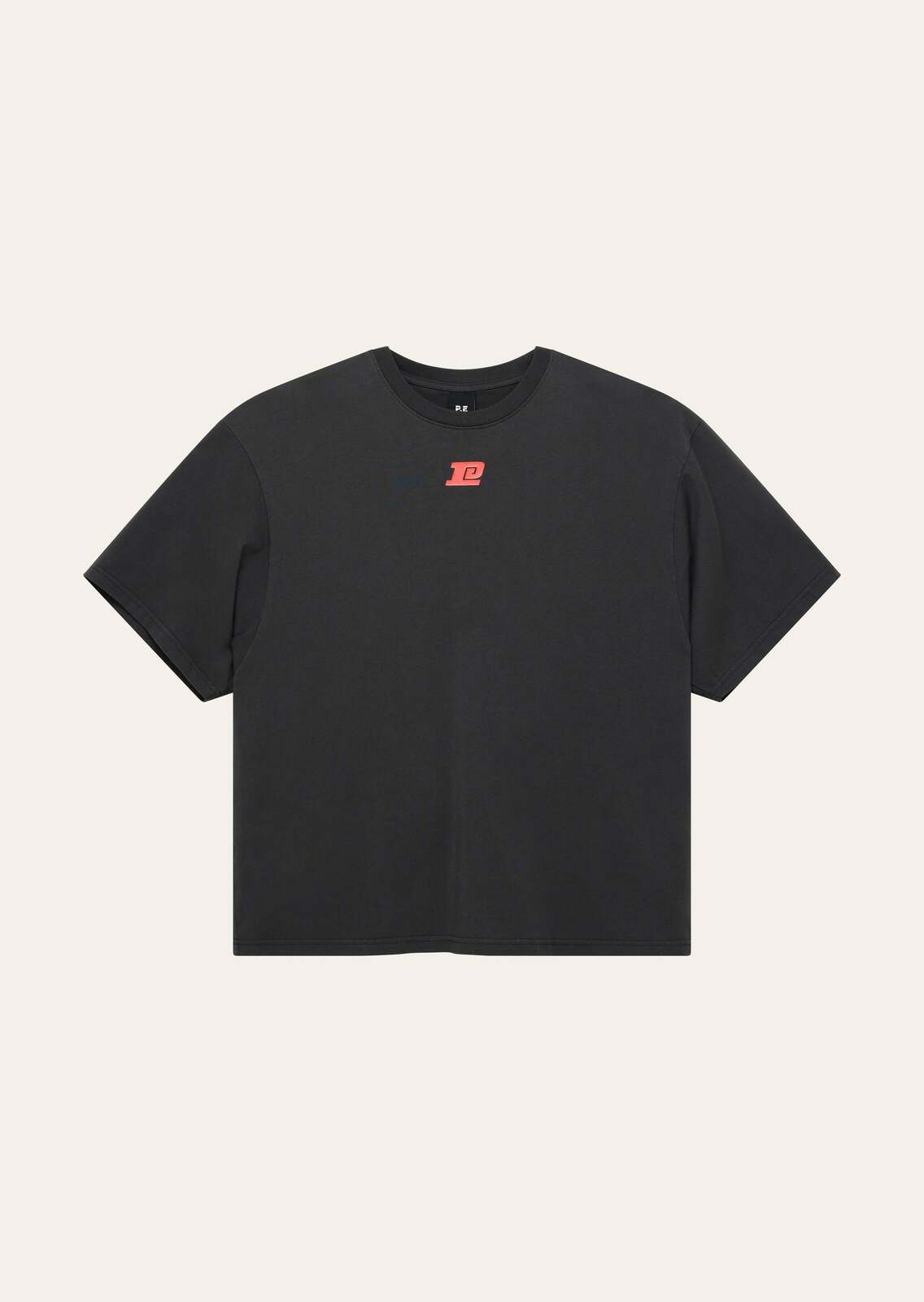 PLAYFIELD TEE IN WASHED BLACK