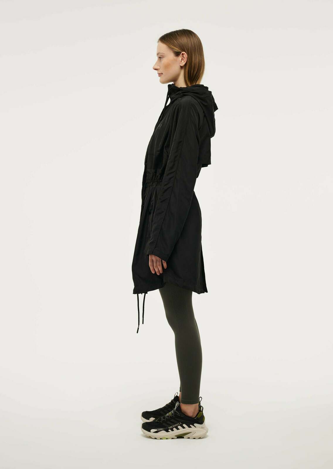 MID-LENGTH MAN DOWN JACKET IN BLACK