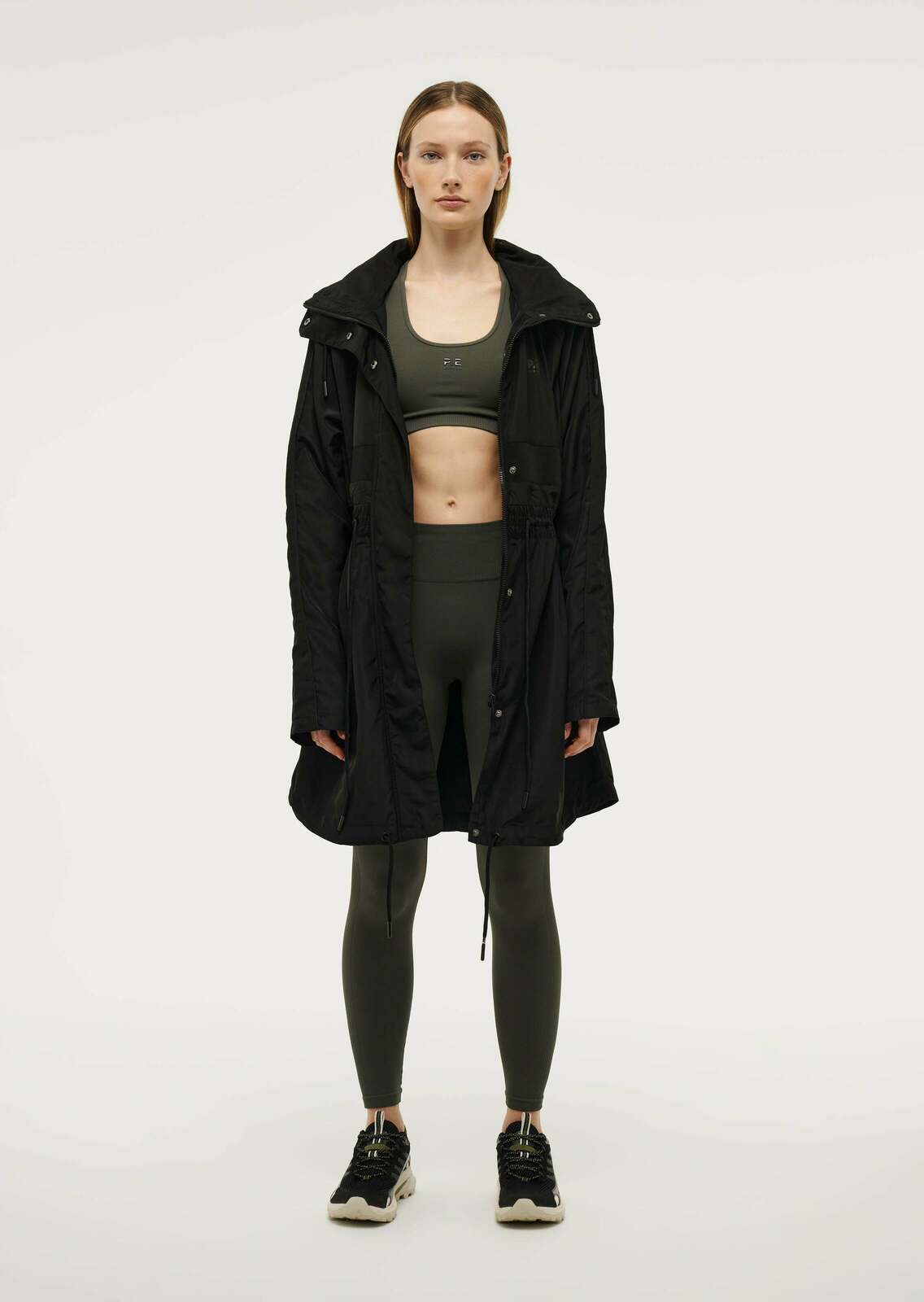 MID-LENGTH MAN DOWN JACKET IN BLACK