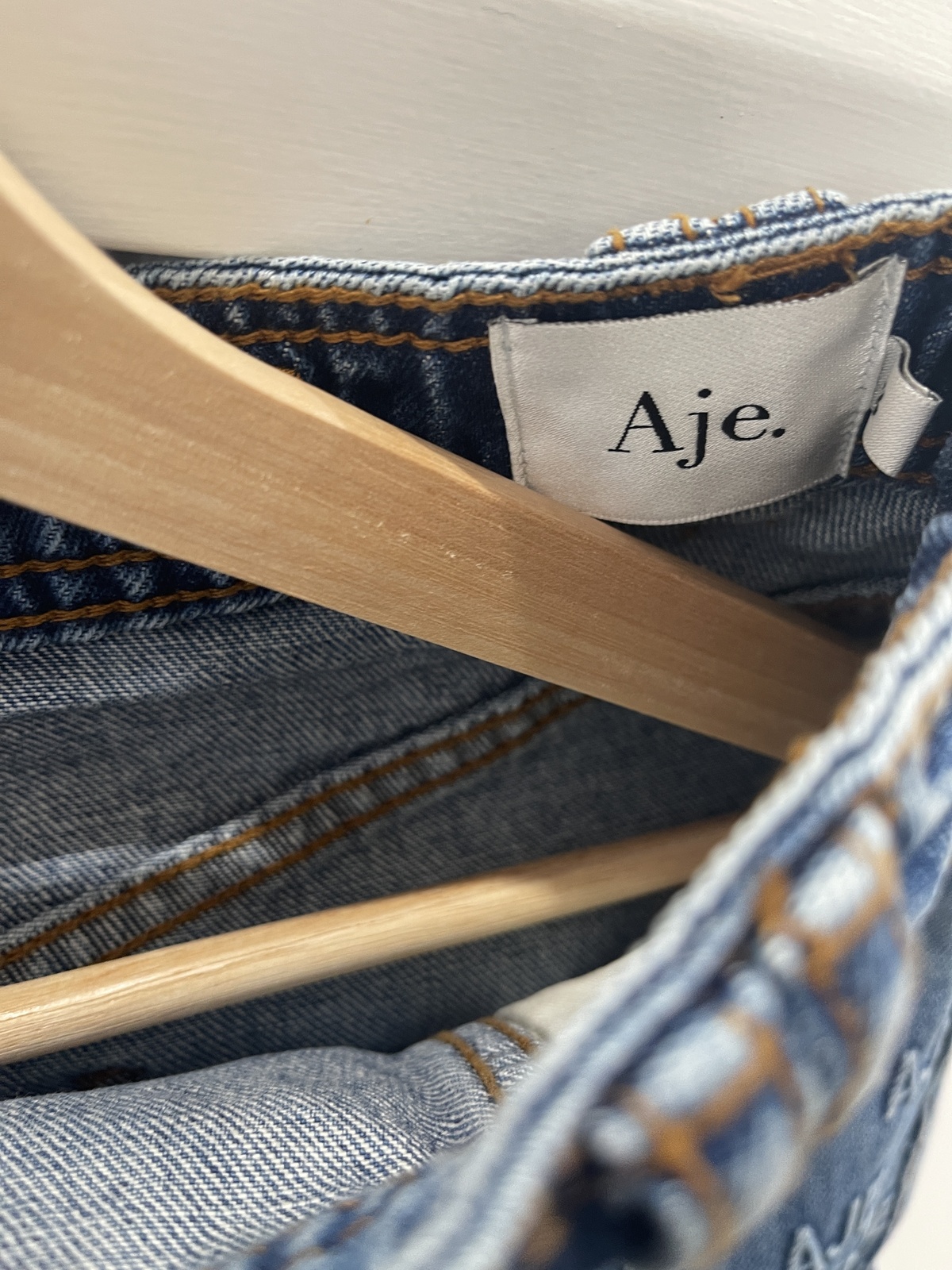 Nika Logo Denim Mini Skirt 8