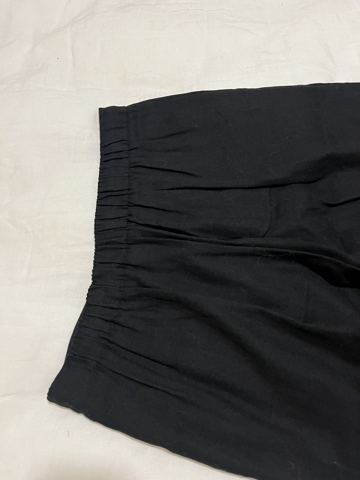 wide leg trousers - linen cotton blend