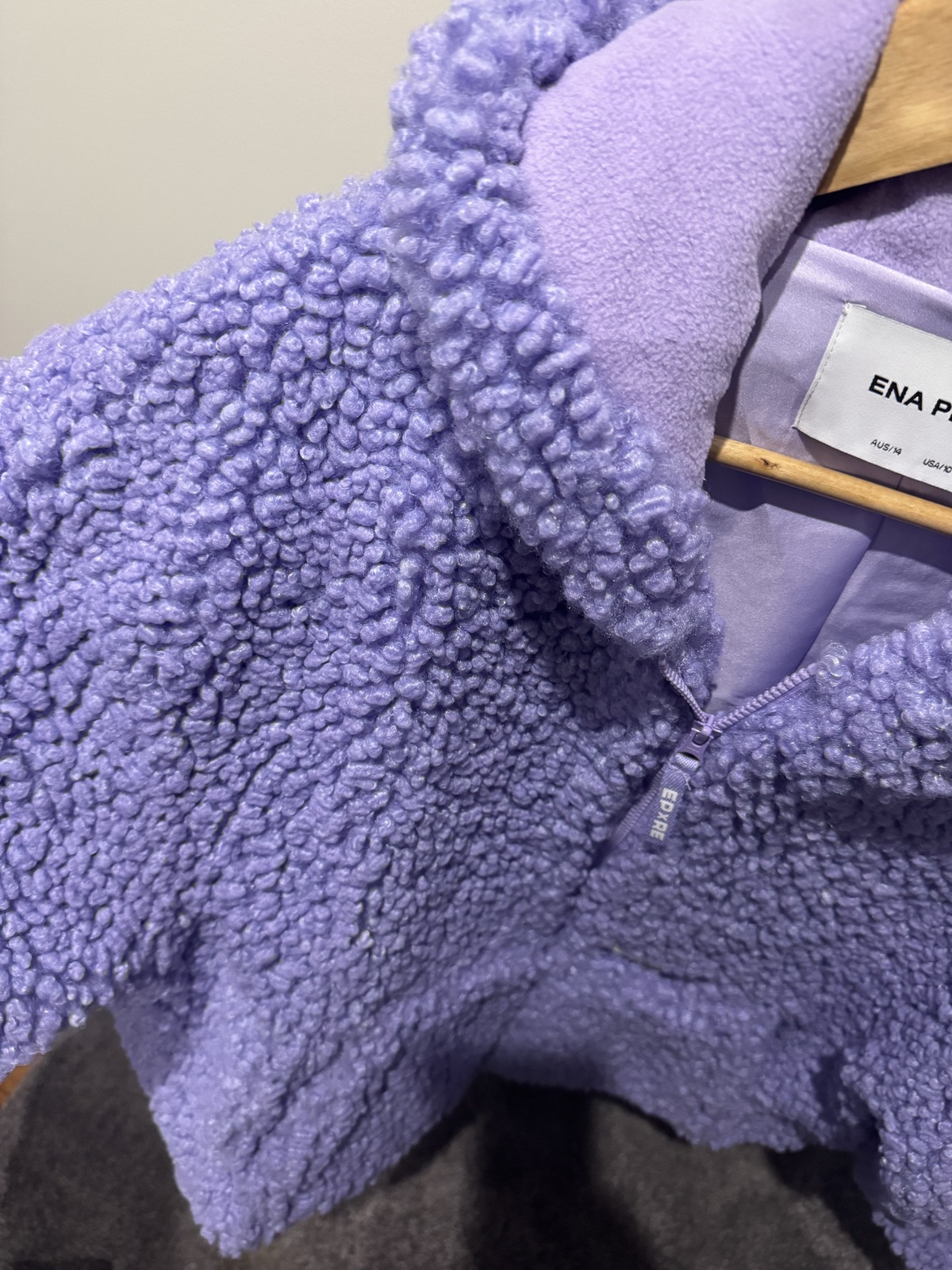 Renee Enright purple jacket 