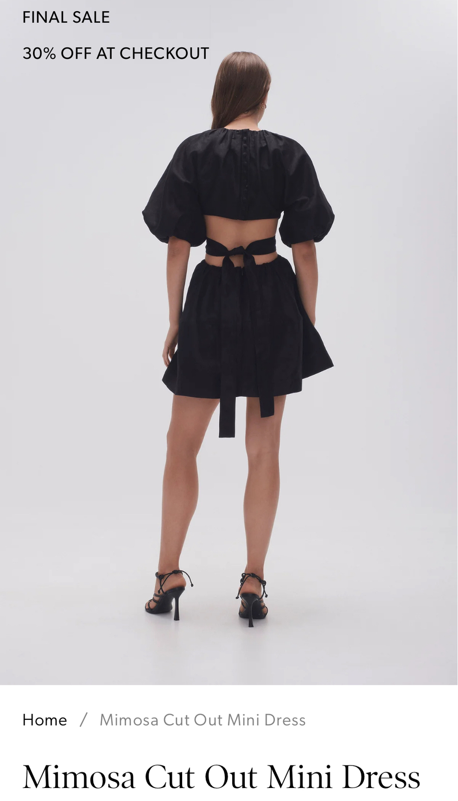 Aje. mimosa cut out mini dress size 12 - AirRobe
