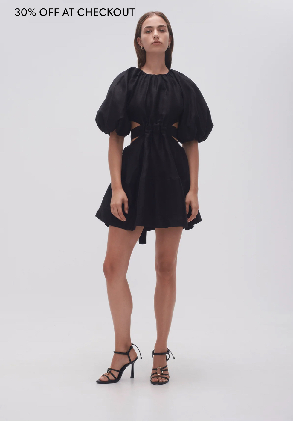 mimosa cut out mini dress Aje Mimosa Cut Out Mini Dress in Ivory Size AU 6