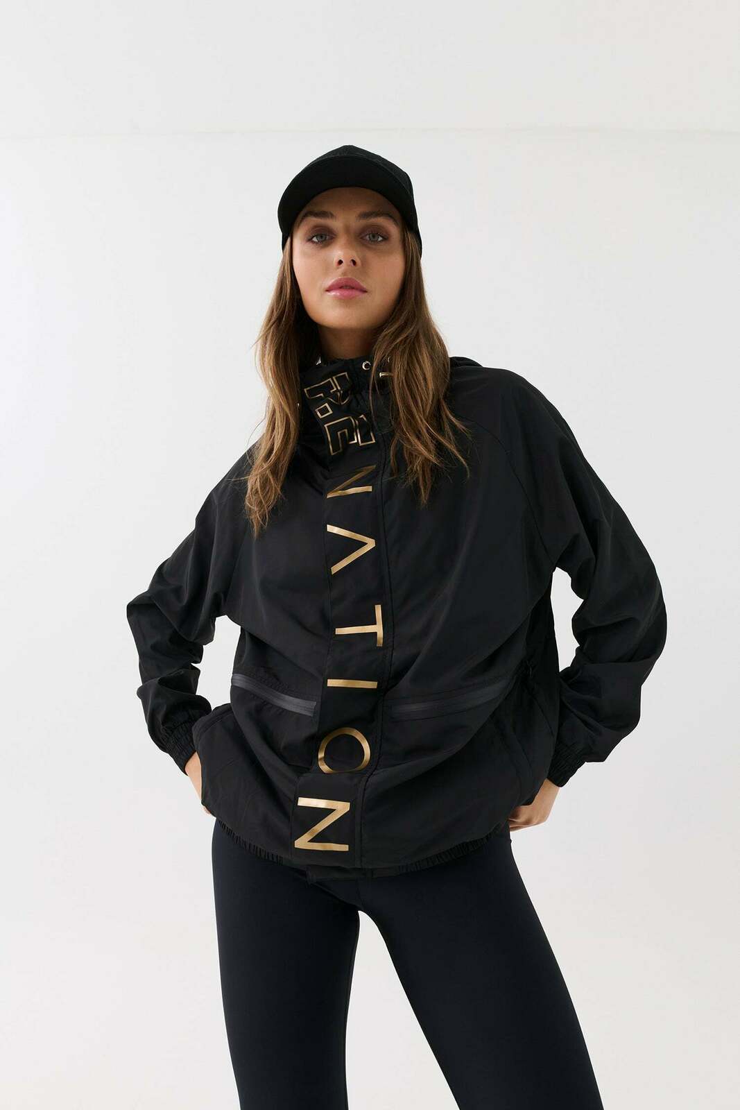 BLOCKSHOT JACKET IN BLACK