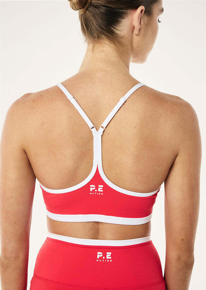 FUNDAMENTAL SPORTS BRA IN STRAWBERRY
