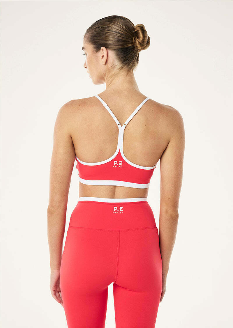 FUNDAMENTAL SPORTS BRA IN STRAWBERRY