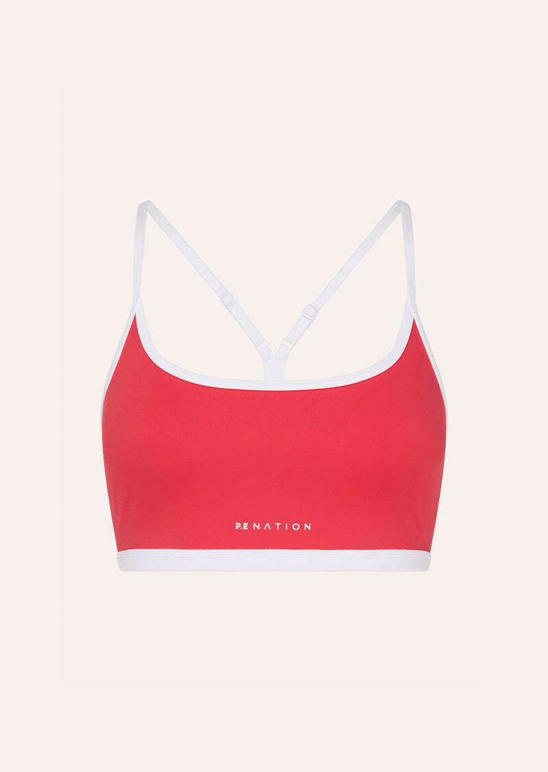 FUNDAMENTAL SPORTS BRA IN STRAWBERRY