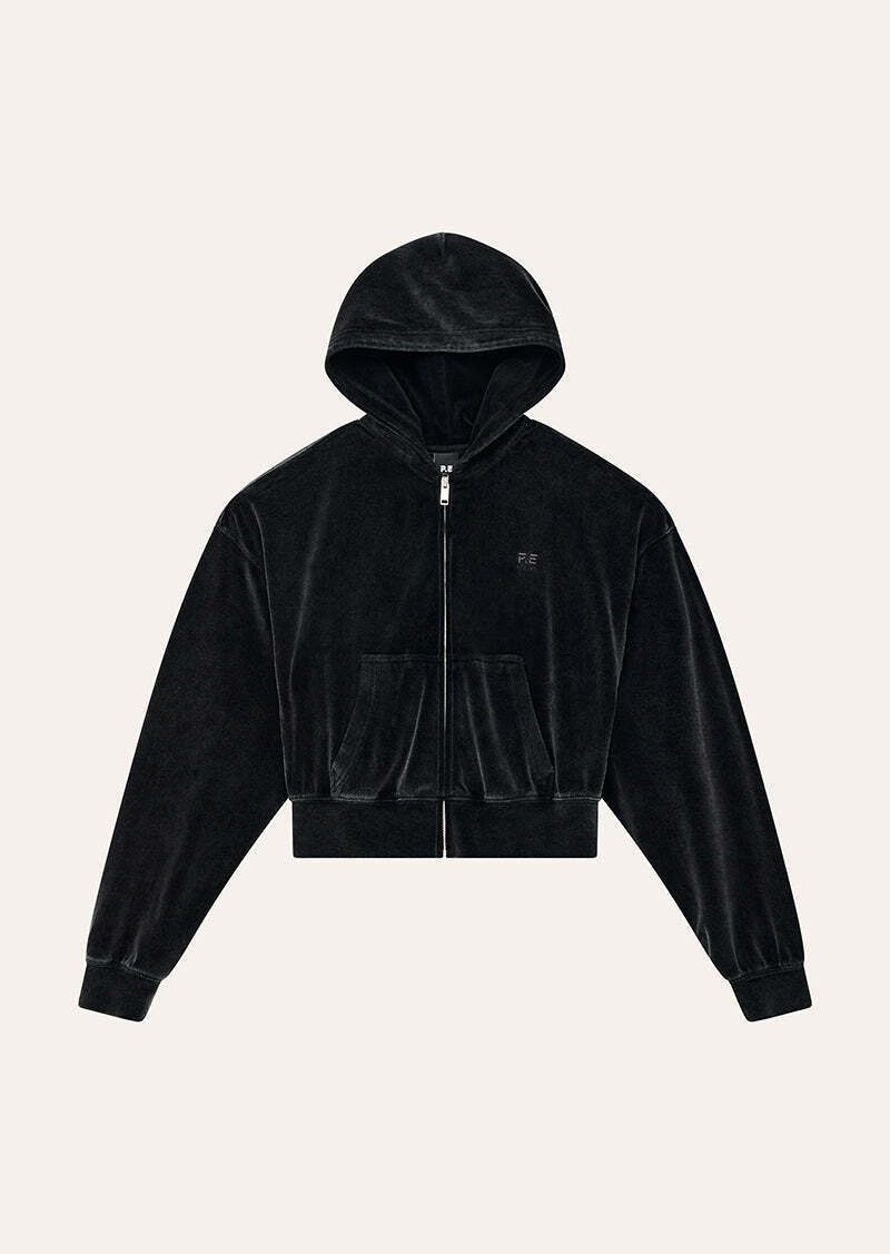 LUXURIA ZIP THROUGH IN WASHED ASPHALT