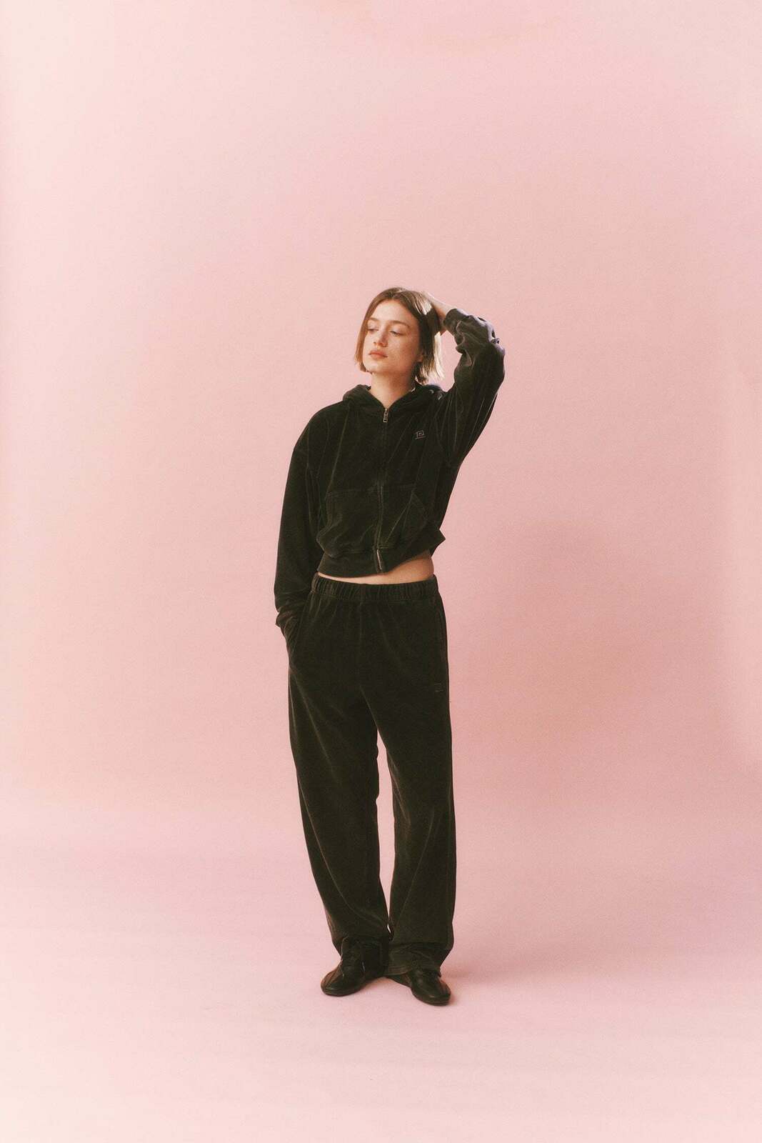 LUXURIA TRACKPANT IN WASHED ASPHALT