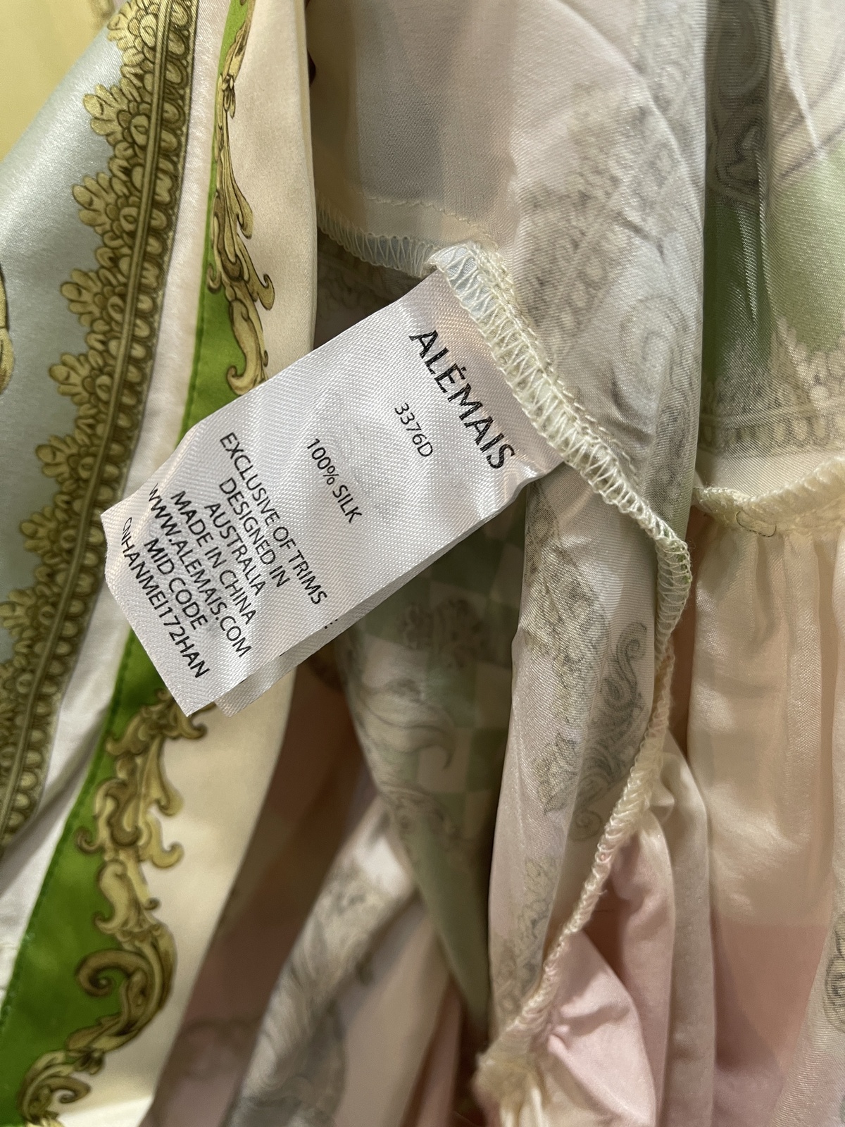 CHECKMATE SILK SHIRTDRESS MULTI AU10/US6