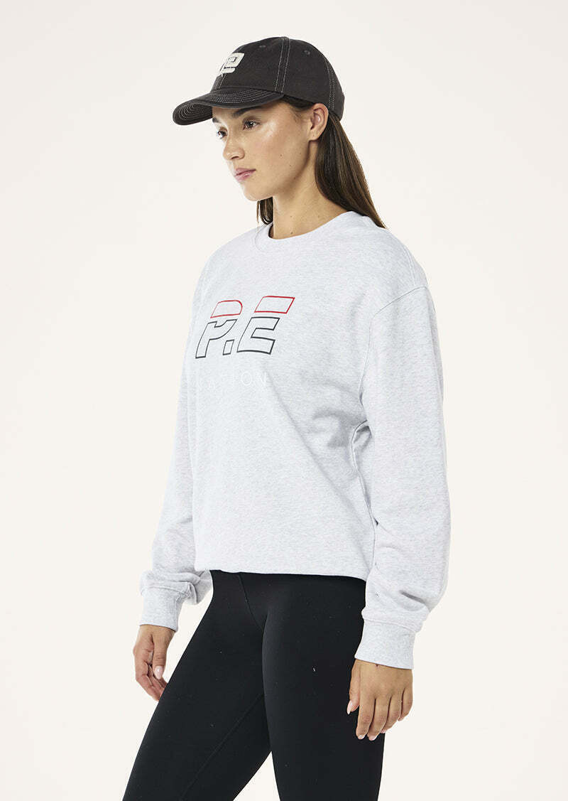 HEADS UP SWEAT IN GREY MARLE