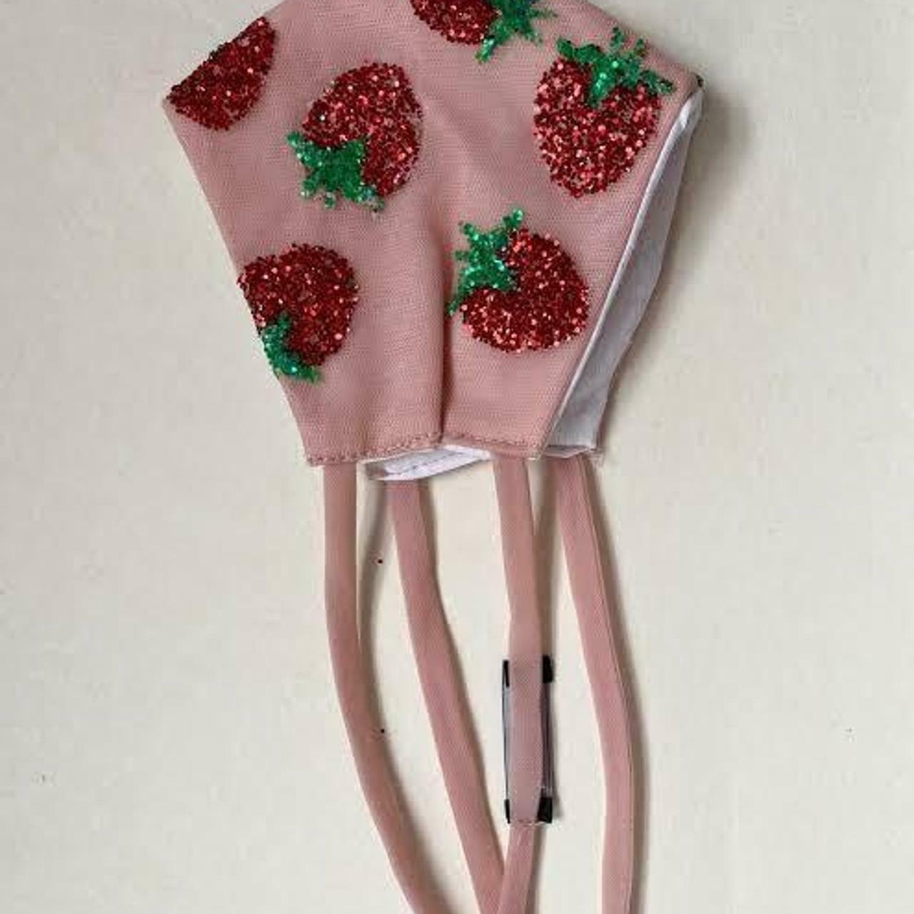 Strawberry Midi Dress and matching Face Mask 