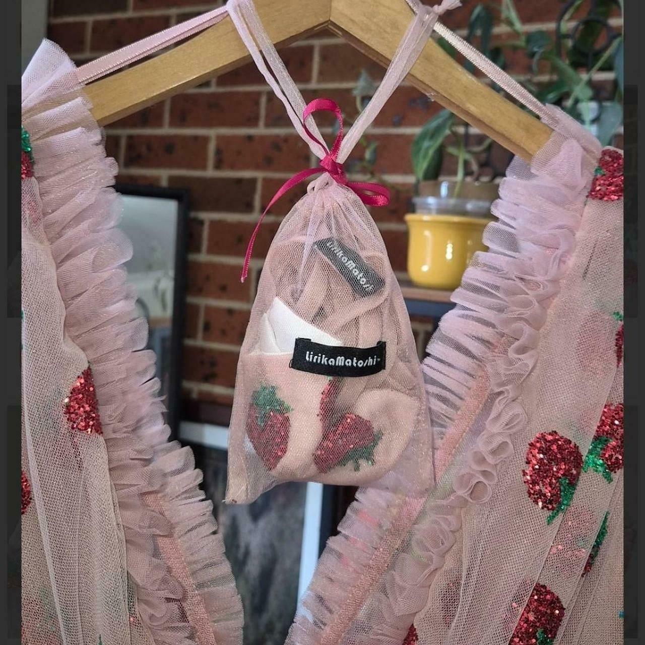 Strawberry Midi Dress and matching Face Mask 