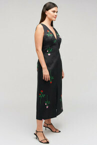 Rosebud Sheath Dress Black
