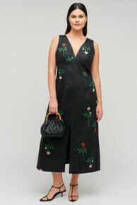 Rosebud Sheath Dress Black