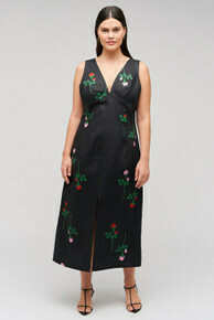 Rosebud Sheath Dress Black