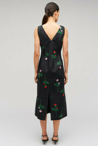 Rosebud Sheath Dress Black