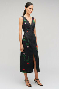 Rosebud Sheath Dress Black