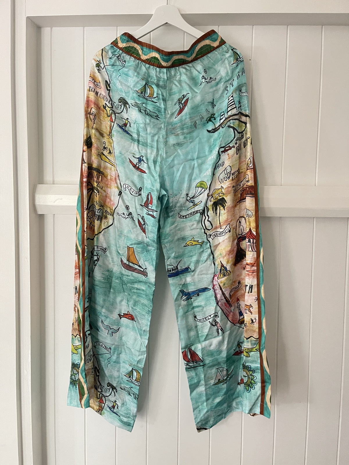 swell silk pants AU 8 BNWT 