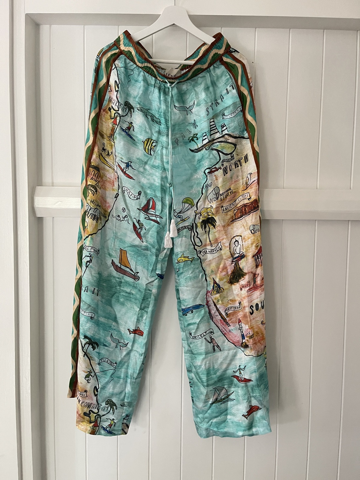 swell silk pants AU 8 BNWT 